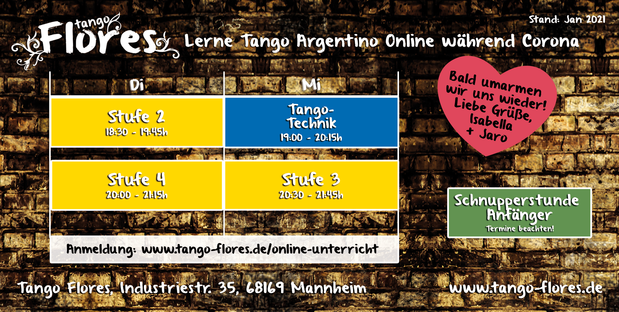 Tango Flores Tango Argentino In Mannheim Mit Isabella Und Jaro Entdecke Deinen Eigenen Tango